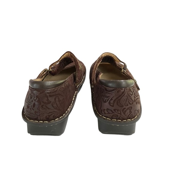 Alegria BEL- 433 ~ Brown Mary Jane 41 US 10.5- 11 US Leather Comfort Clog Shoe - Picture 3 of 14